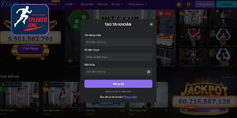 Rik88 - Cổng Game Nổ Hũ Cực Chất, Chơi Là Thắng Đậm 4 Đăng ký tài khoản Rik88