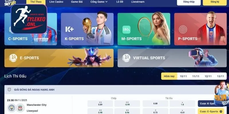 Hướng dẫn truy cập SKY88